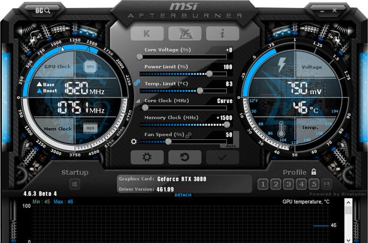 MSI Afterburner odblokowanie power limit