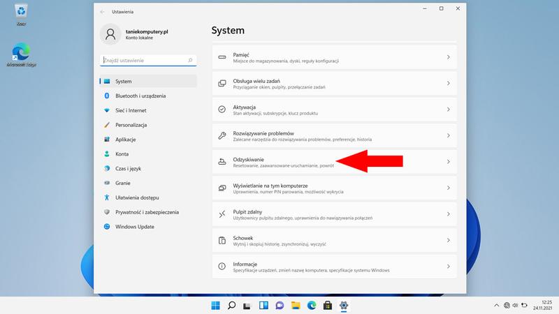 Tryb awaryjny Lenovo