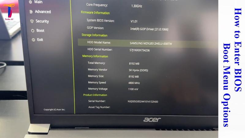 Instrukcja krok po kroku BIOS